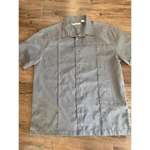 Cubavera Short-Sleeve Button-Up Shirt Guayavera L